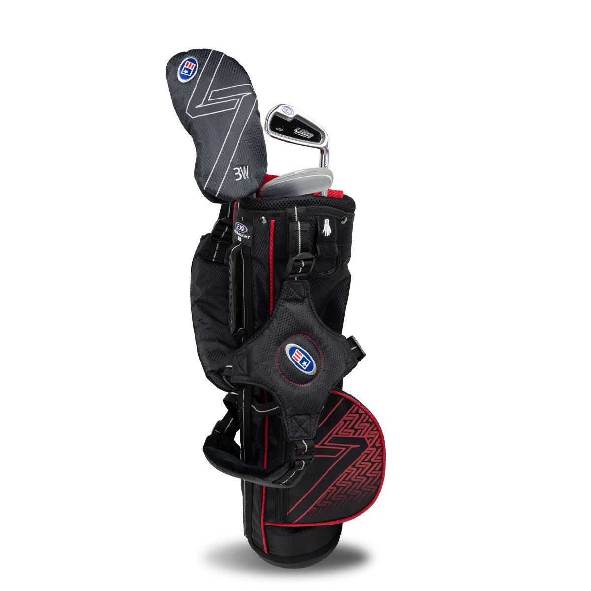US Kids Golf Clubs - UL7 39" 3 Club Carry Bag Set
