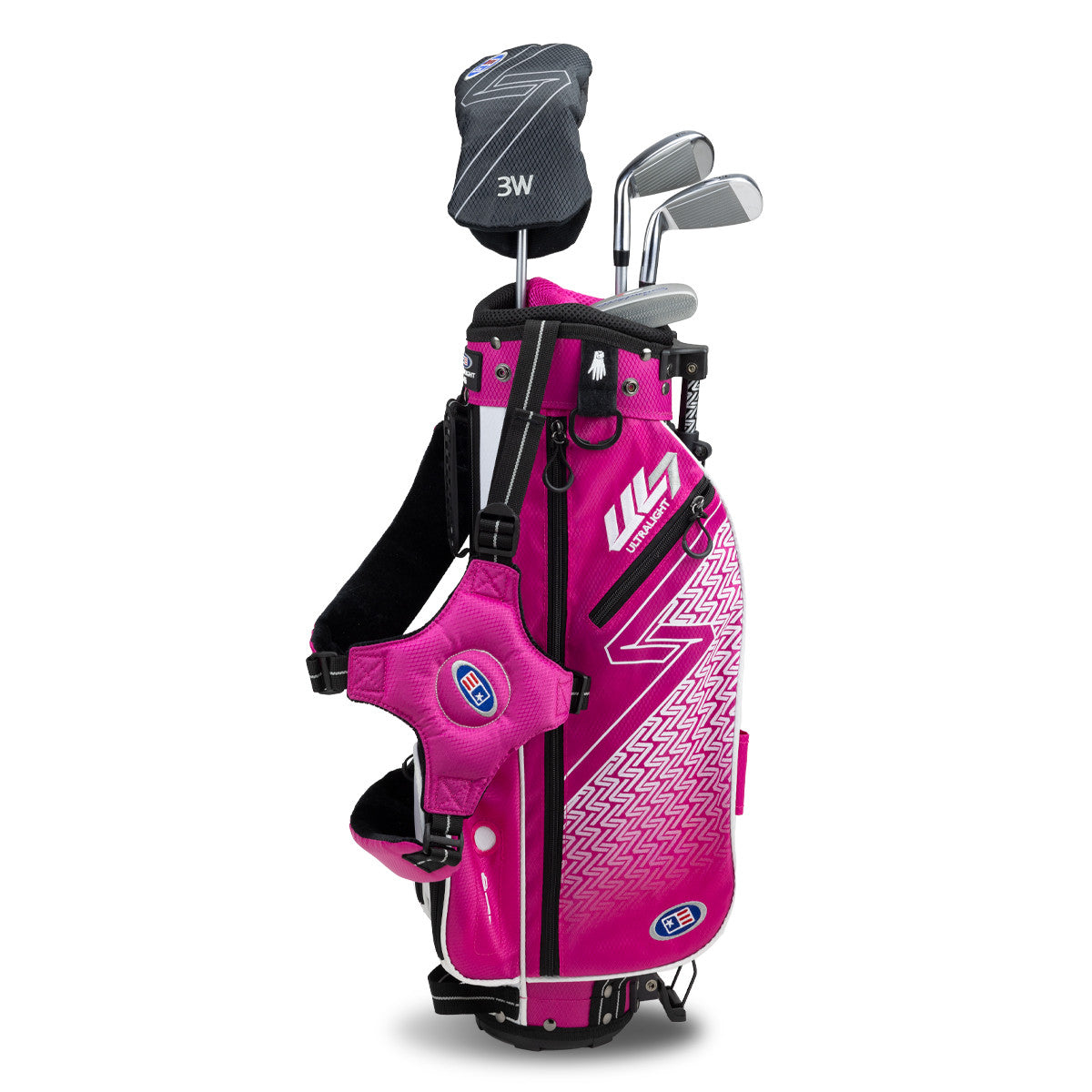 US Kids Golf Clubs UL7 42"- 45" 4 Club Carry Bag Set