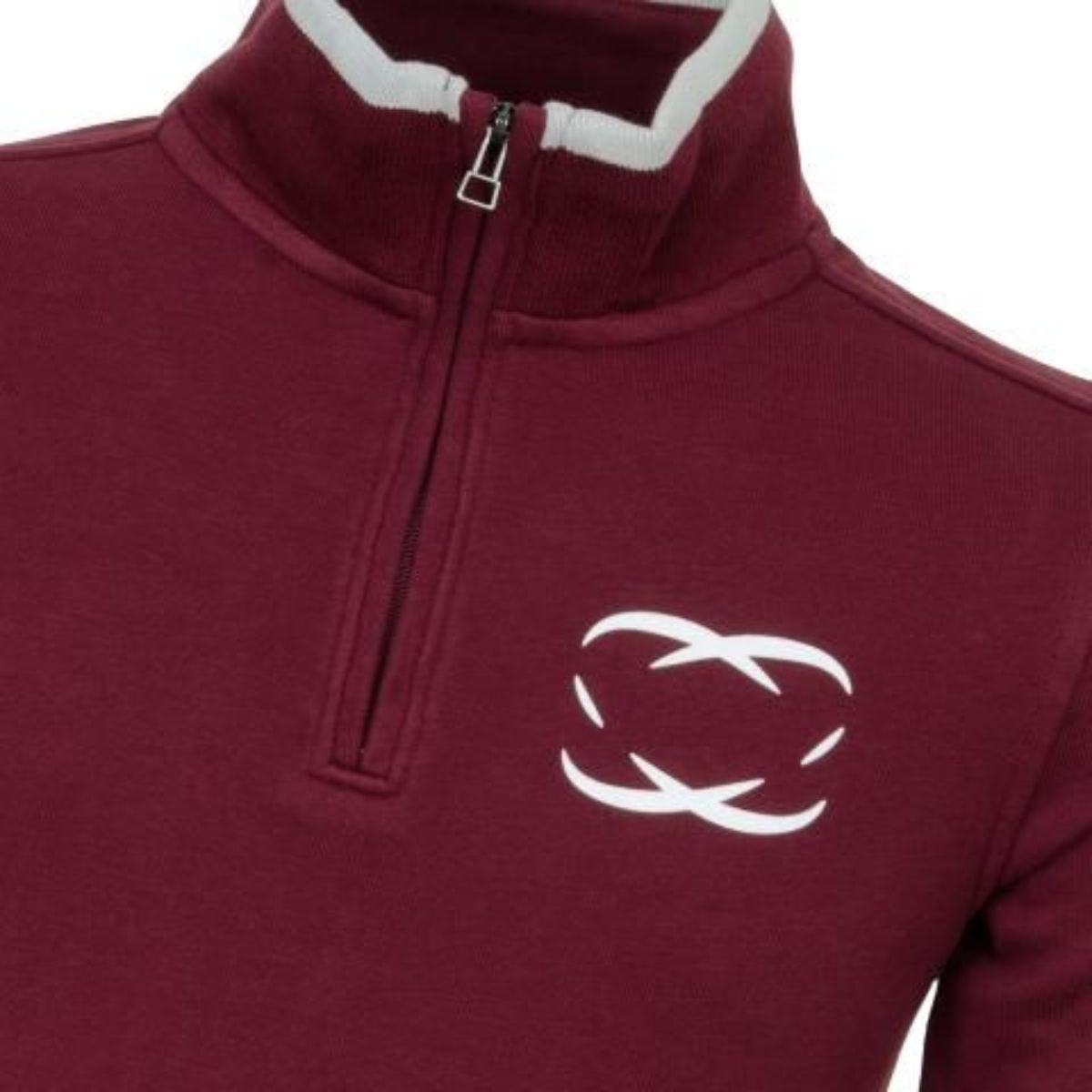 Kids Golf Pullover - Dark Cherry