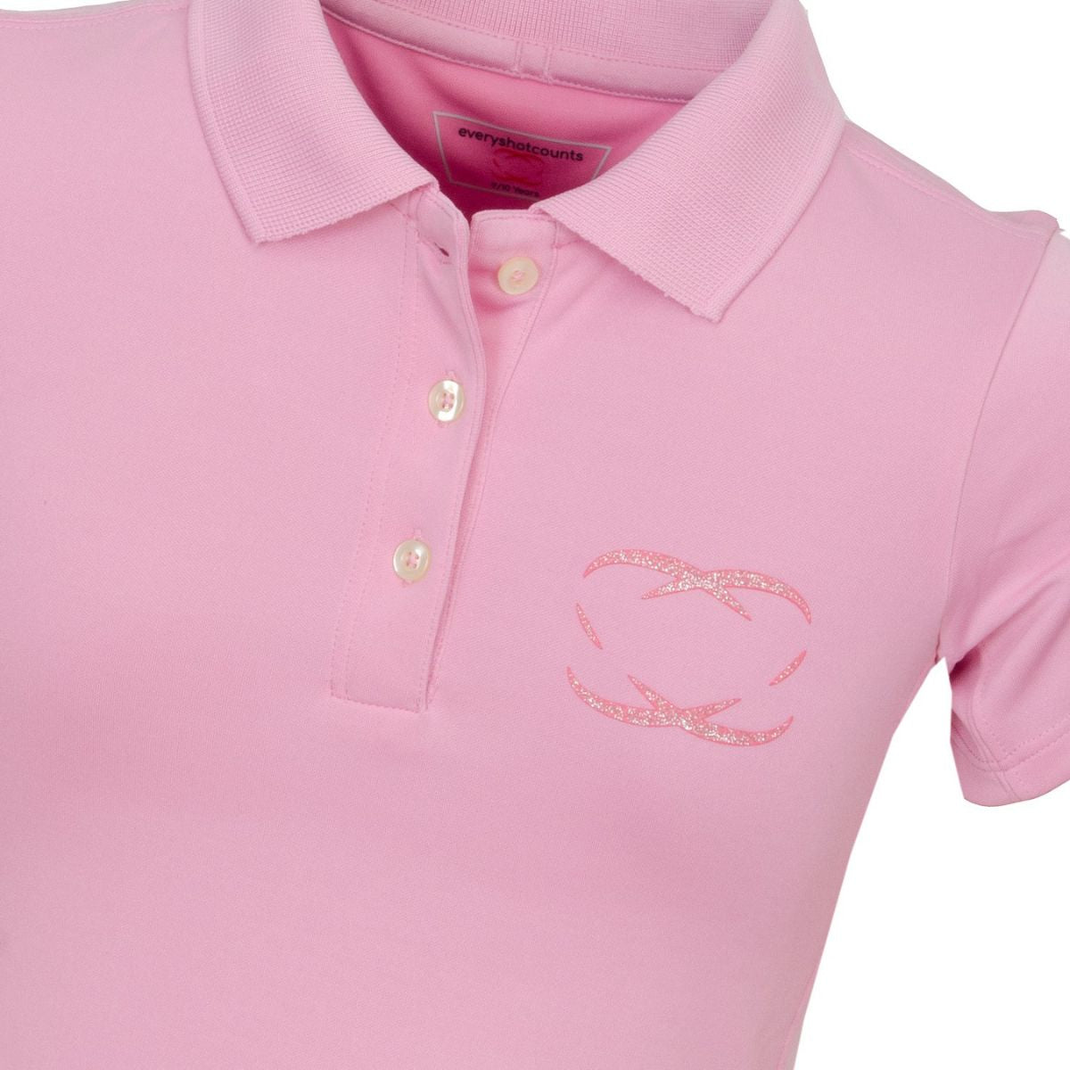 Girls Golf Polo Shirt - Pink