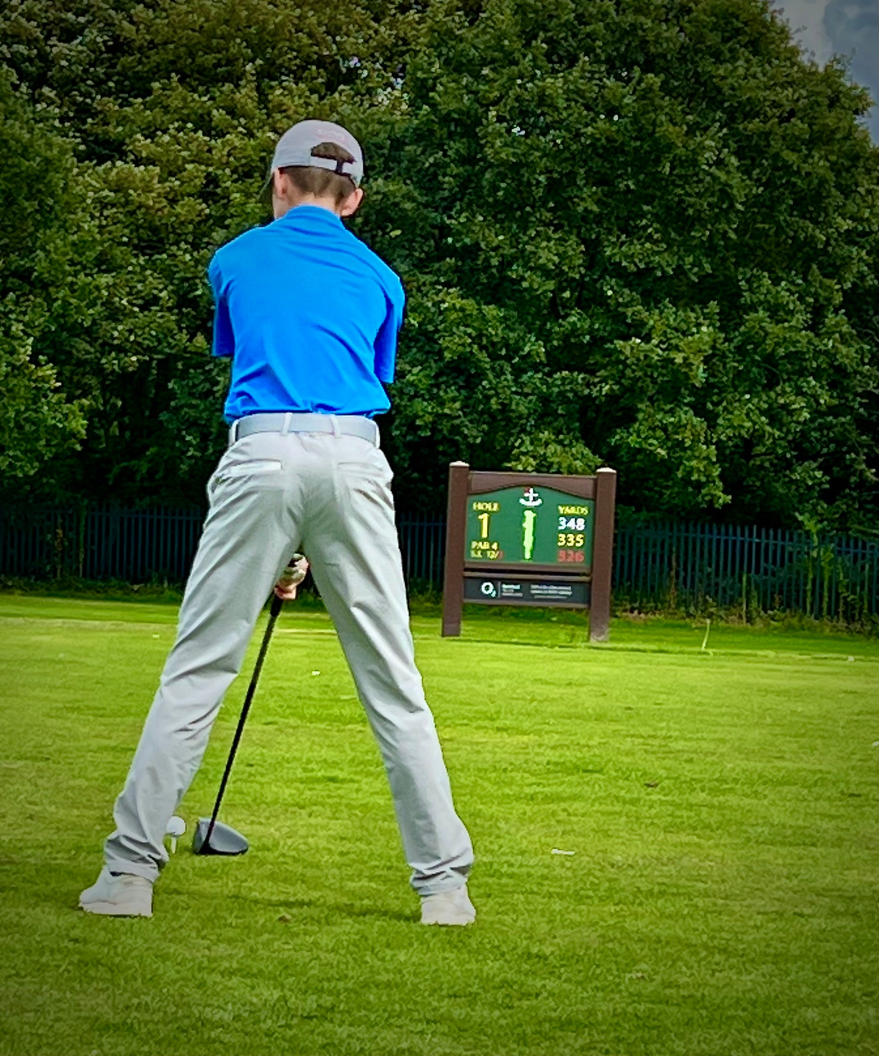 Junior Golf Trousers - Grange Grey