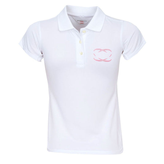 Girls Golf Polo Shirt - White