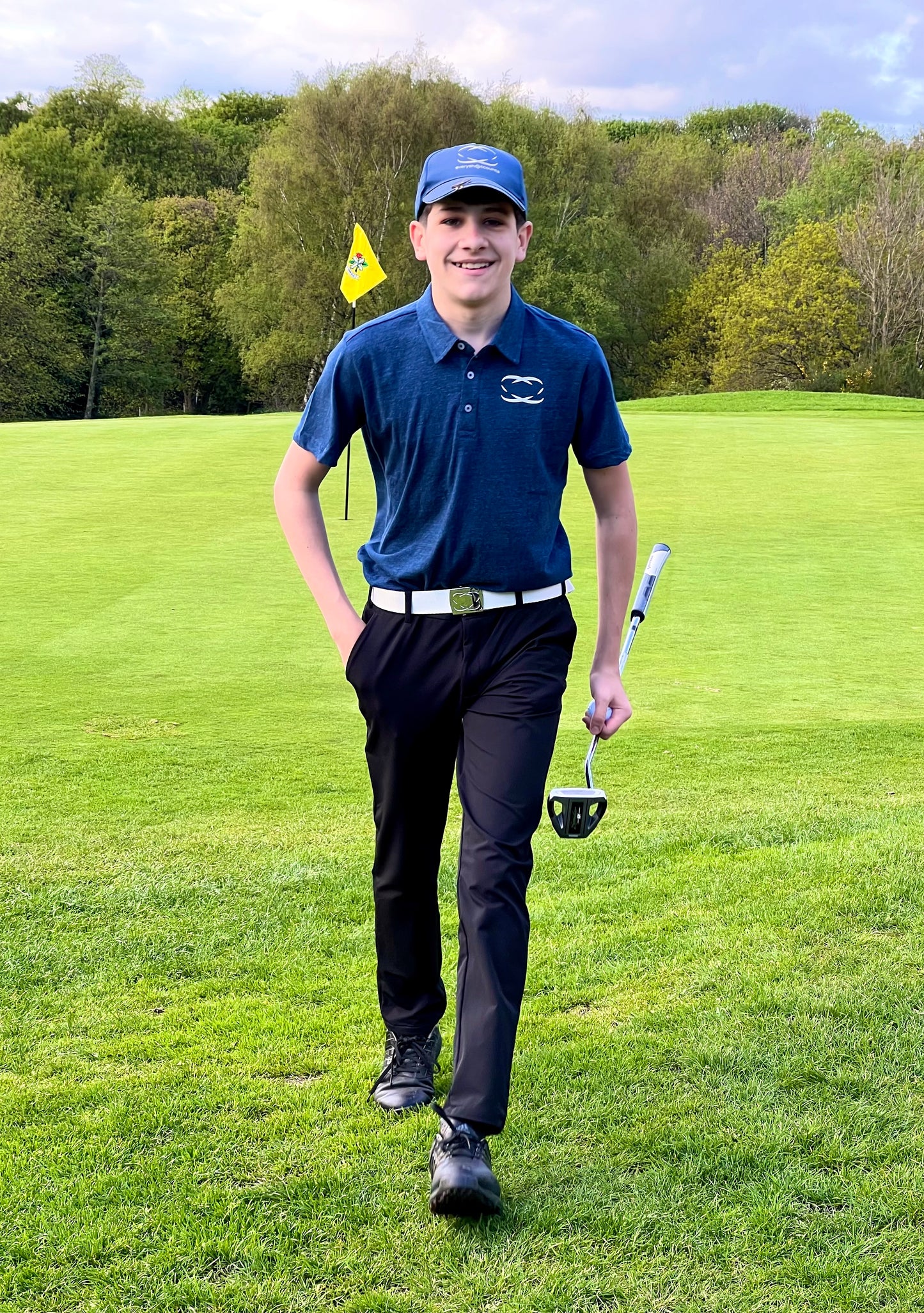 Junior Golf Trousers - Park Black