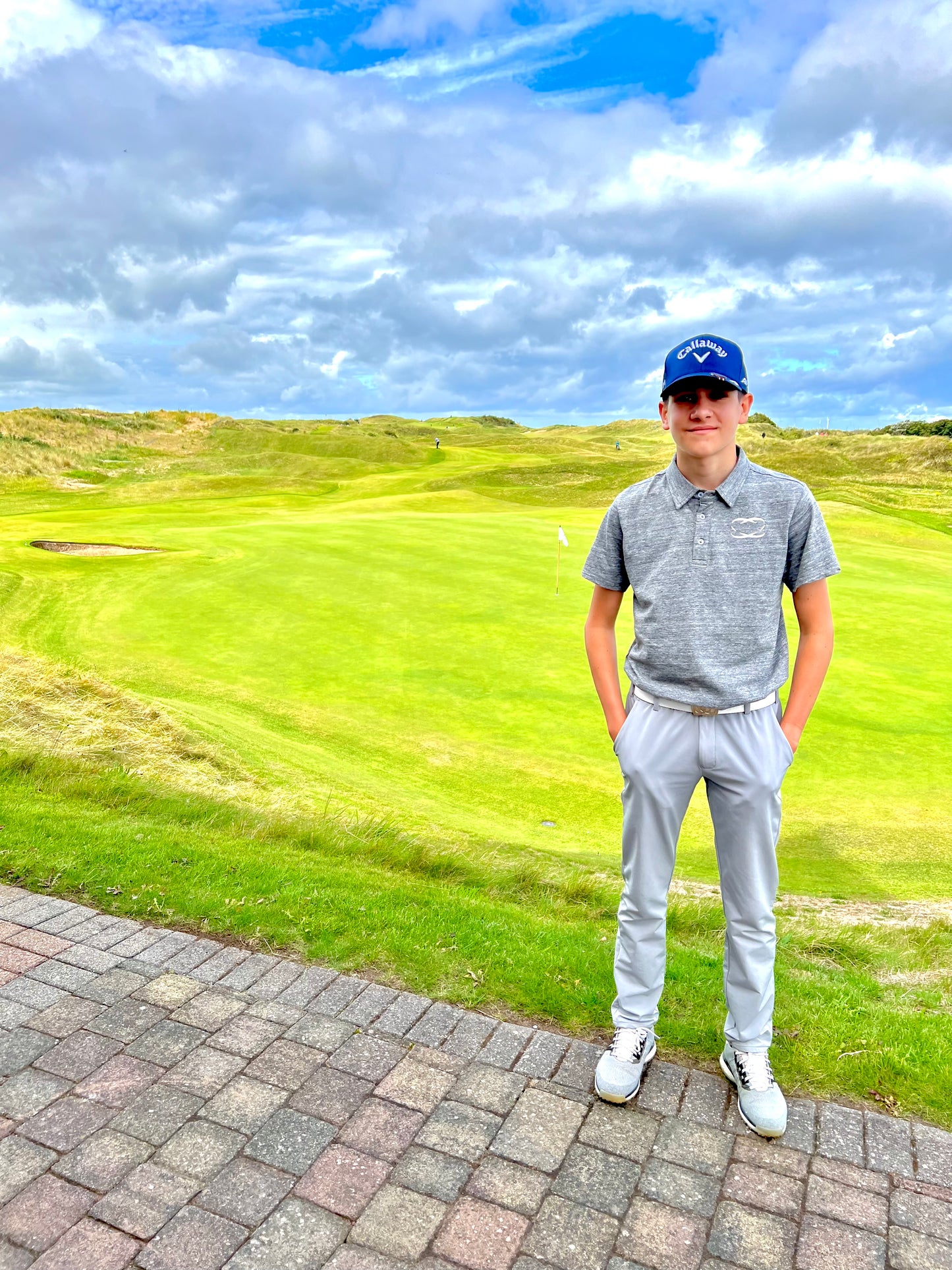 Junior Golf Trousers - Grange Grey