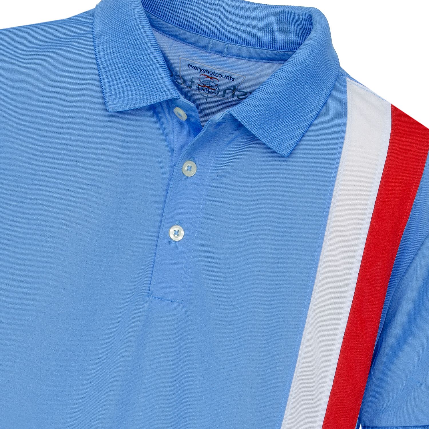 Golf Polo Shirt - Blue Boys , Gianni Striped